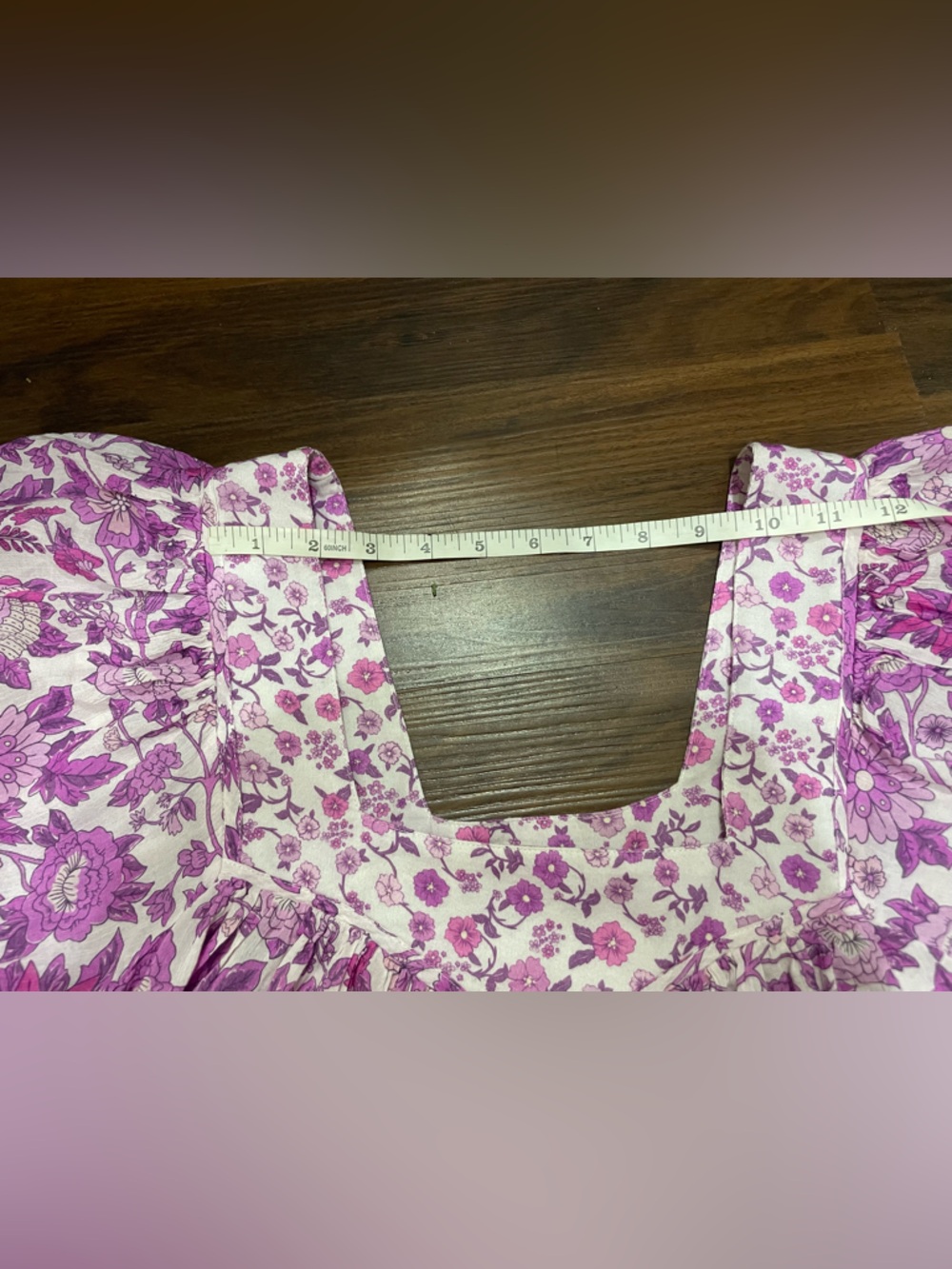 Spell Mossy Short Sleeve Blouse Free People XS Boho Vintage Floral - Picture 9 of 11